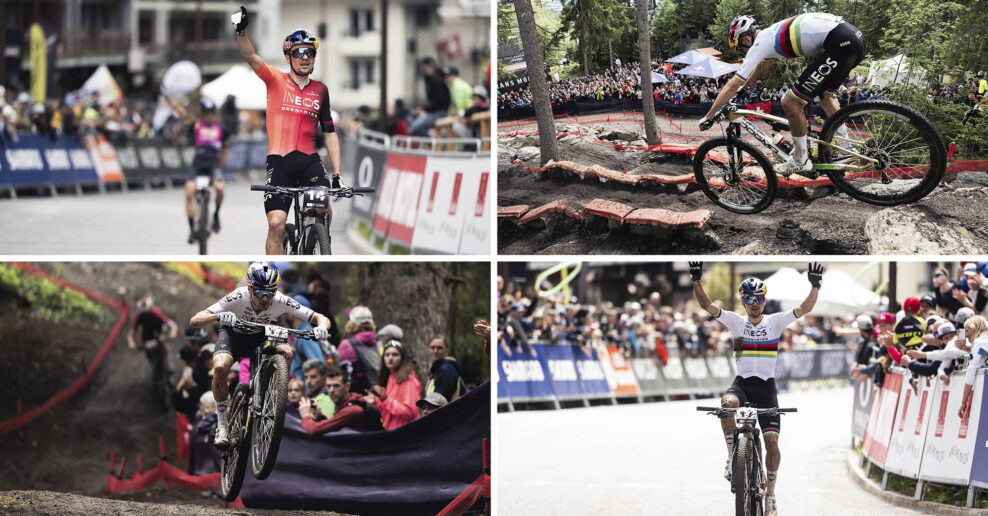  Fotogaléria: Ako Tom Pidcock vyhral oboje preteky horského Svetového pohára v Crans Montana len pár dni pred štartom na Tour de France