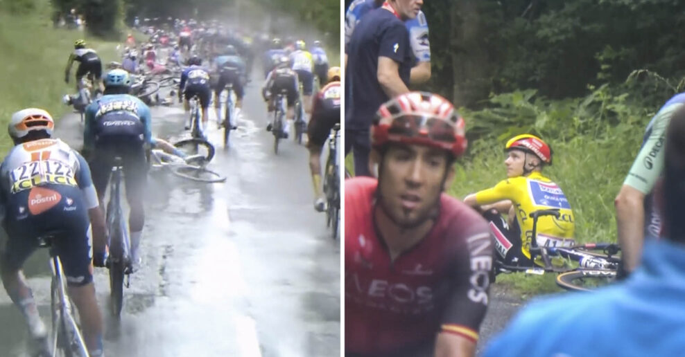 Pre hromadný pád a nedostatok zdravotníkov museli neutralizovať etapu na Critérium du Dauphiné (+video)