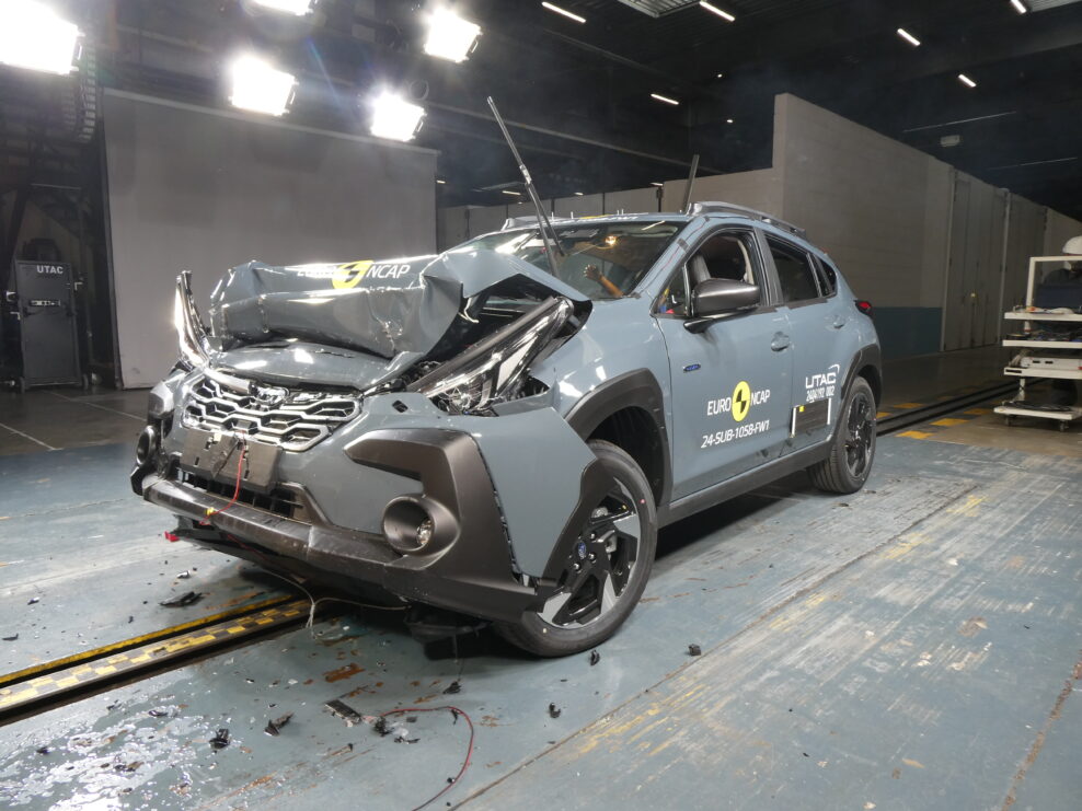 Subaru Crosstrek z&iacute;skalo maxim&aacute;lne p&auml;ťhviezdičkov&eacute; hodnotenie v bezpečnostnom teste Euro NCAP 2024