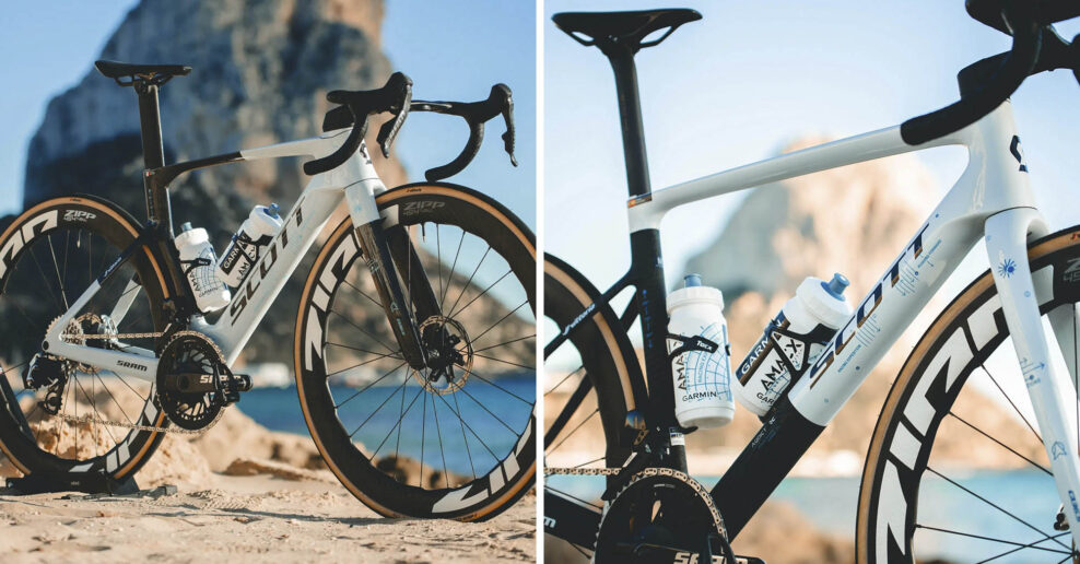 Detaily bicyklov Scott Addict a Scott Foil tímu Q36.5, na ktorých bude pretekať aj Tom Pidcock