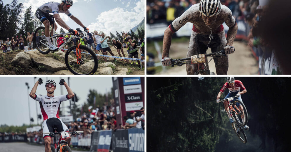  Fotogal&eacute;ria: Najlep&scaron;ie momenty Mathieu van der Poela z pretekov na horskom bicykli