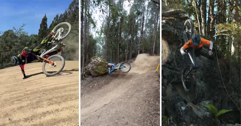 Video: Najv&auml;č&scaron;ie p&aacute;dy z Red Bull Hardline Tasmania 2025