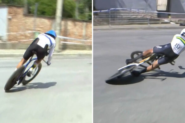 VIDEO ‎| Affini sa pádu tesne vyhol, Plapp v rovnakej zákrute spadol počas časovky na Giro d’Italia