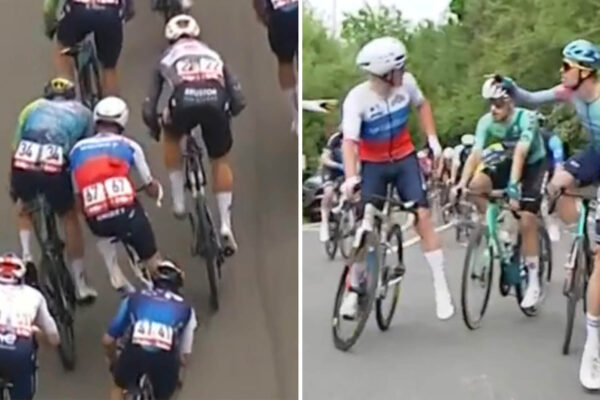 Lukáš Kubiš pri lakťovom súboji takmer spadol. V hektickom šprinte vybojoval deviate miesto na Famenne Ardenne Classic