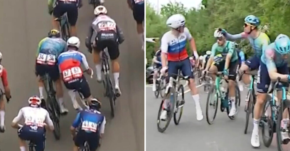 Lukáš Kubiš pri lakťovom súboji takmer spadol. V hektickom šprinte vybojoval deviate miesto na Famenne Ardenne Classic