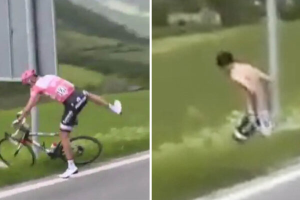 VIDEO ‎| Ledva sa stihol vyzliecť. Legendárny moment z Giro d’Italia, keď si Tom Dumoulin musel uľaviť pri ceste
