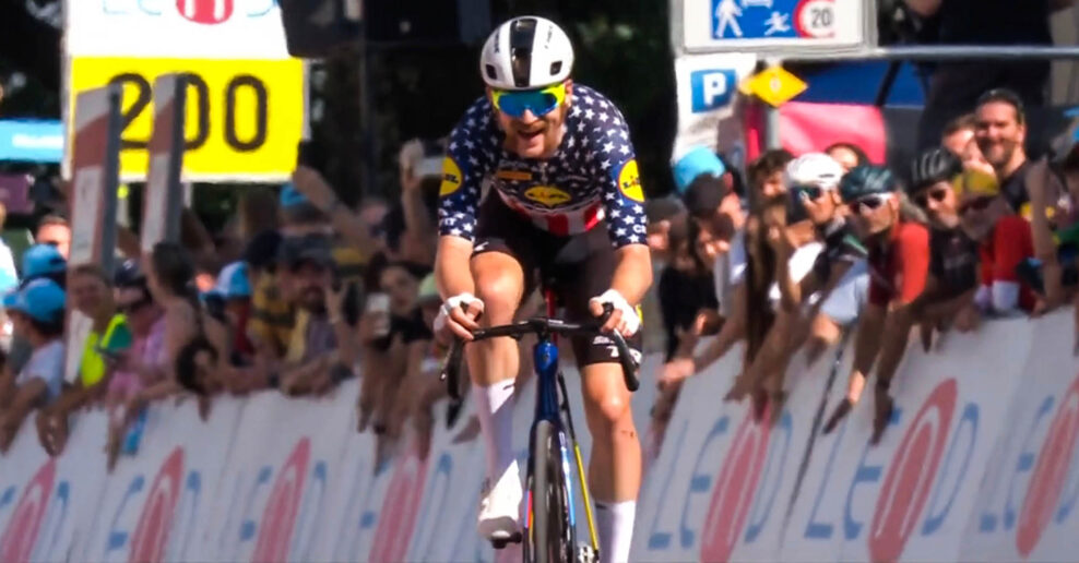 Quinn Simmons za&uacute;točil po 164 km v &uacute;niku a po 19-kilometrovom s&oacute;le vyhral tretiu etapu Okolo &Scaron;vajčiarska