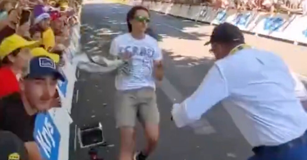 Demon&scaron;trant, ktor&yacute; vybehol na cieľov&uacute; rovinku na Tour de France, dostal pokutu 300 eur