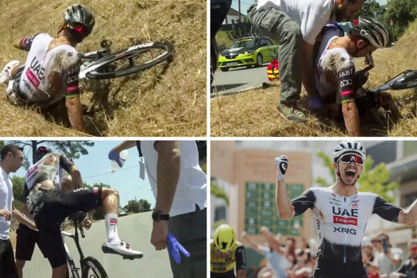 VIDEO ‎| Po páde sa ledva postavil zo zeme. Ako Ivo Oliveira vyhral cestné majstrovstvá Portugalska