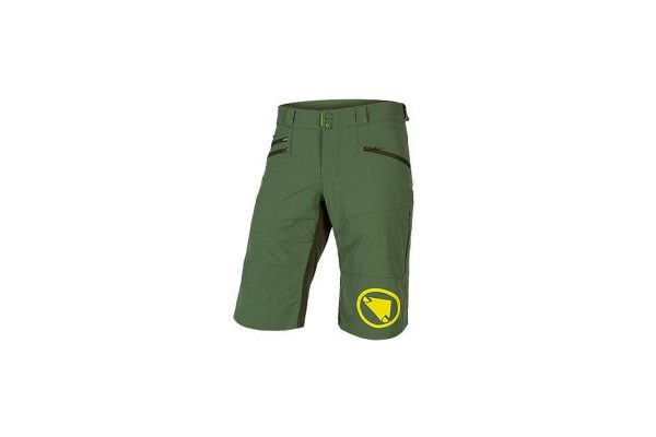 Krátke nohavice Endura SingleTrack Short II, Olive Green, L