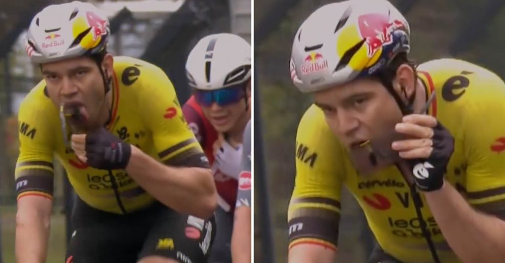 VIDEO ‎| Ako si vyčistiť okuliare počas jazdy na bicykli? Wout van Aert ukázal novú techniku