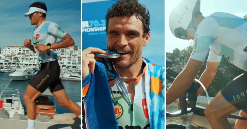 40-ročný Greg Van Avermaet sa stal majstrom sveta v polovičnom triatlone Ironman. Oblieka ho slovenská značka Isadore