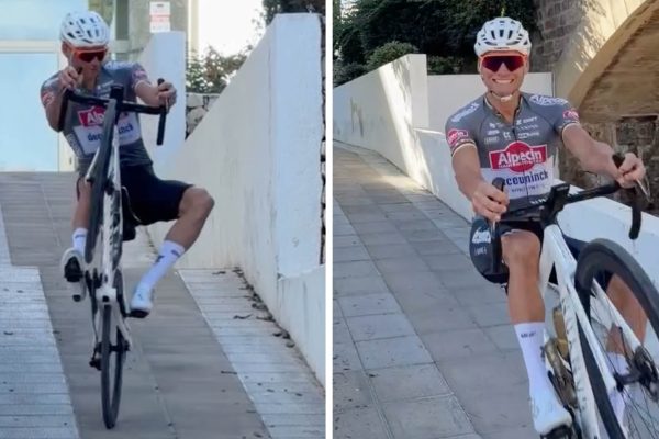 VIDEO ‎| Mathieu van der Poel ukazuje svoju jedinečnú techniku na bicykli pred návratom do cyklokrosu