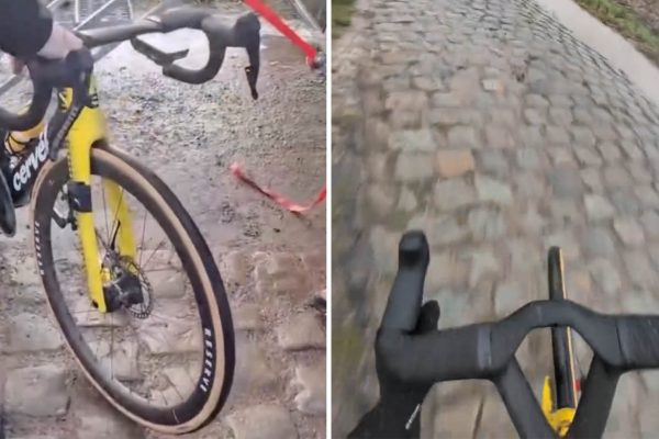  VIDEO ‎| Po dlažobných kockách ako po masle. Wout van Aert testoval techniku na trase Paríž-Roubaix