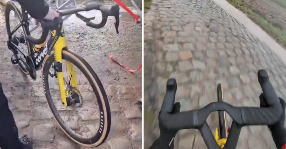  VIDEO &lrm;| Po dlažobn&yacute;ch kock&aacute;ch ako po masle. Wout van Aert testoval techniku na trase Par&iacute;ž-Roubaix