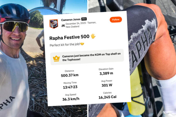 Gravelový pretekár odjazdil 500-kilometrovú výzvu Rapha Festive 500 s priemernou rýchlosťou cez 36 km/h
