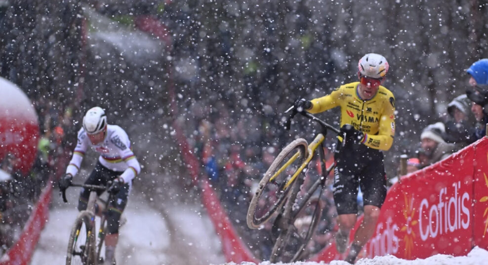 Wout van Aert absolvoval úspešnú operáciu po páde na Exact Cross Mol