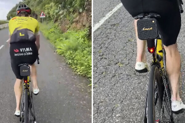 VIDEO | Členkové ponožky a reproduktor. Aj takto vyzerá príprava Jonasa Vingegaarda na Giro d’Italia