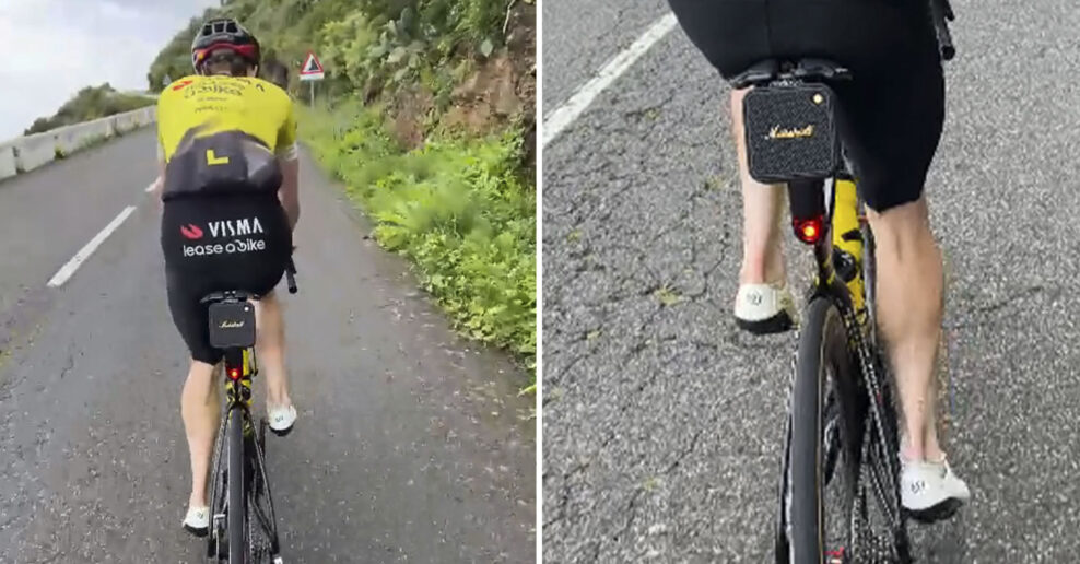  VIDEO | Členkové ponožky a reproduktor. Aj takto vyzerá príprava Jonasa Vingegaarda na Giro d’Italia