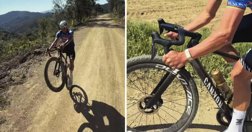 Testuje Mathieu van der Poel nov&eacute; gravelov&eacute; koles&aacute; Shimano Dura-Ace?