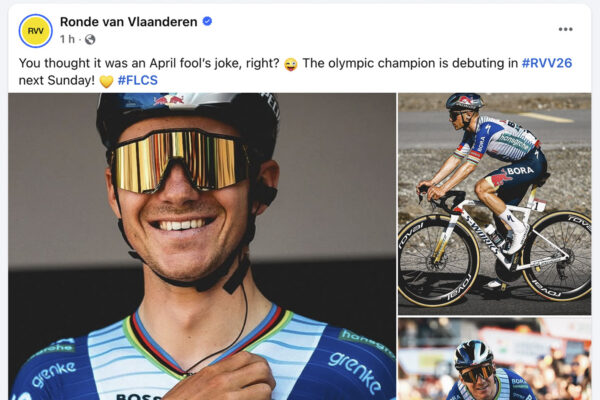 Vraj nejde o prvoaprílový vtip. Remco Evenepoel oznámil štart na monumente Okolo Flámska