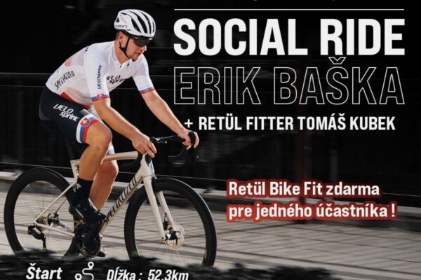 Pridajte sa už túto sobotu na VELOsprint Social Ride s Erikom Baškom
