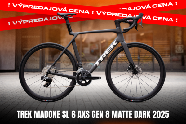 NAJŠPORT | Zľava týždňa: Cestný bicykel Trek Madone SL 6 AXS Gen 8 2025 kúpite teraz so zľavou až 1450 eur