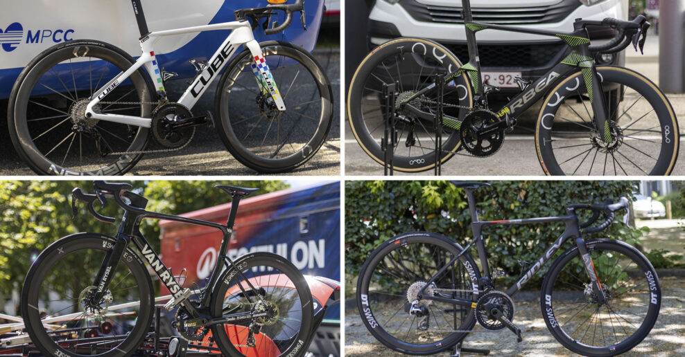 FOTOGAL&Eacute;RIA &lrm;| Pretek&aacute;rska previerka pred Tour de France je v&yacute;stavou prototypov nov&yacute;ch bicyklov aj komponentov