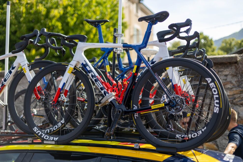 Nové prototypy vrchárskych kolies Bontrager RSL tímu Lidl-Trek využívajú karbónové špice