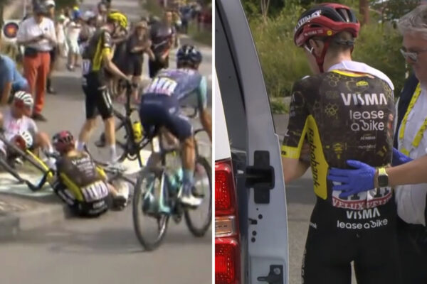 Jonas Vingegaard končí na Tour de France po tvrdom páde počas pätnástej etapy