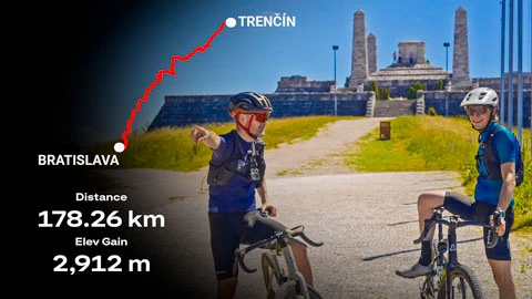 Cykloshop | Z Trenčína do Bratislavy na graveli: ultimátna trasa 180 km