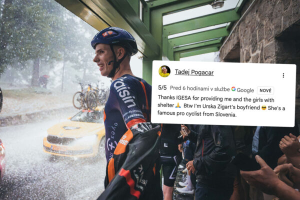 „Mimochodom, som priateľ Uršky Žigart,“ zavtipkoval Pogačar. Cyklisti aj fanúšikovia sa odvďačili hotelu na Vuelte originálnymi recenziami