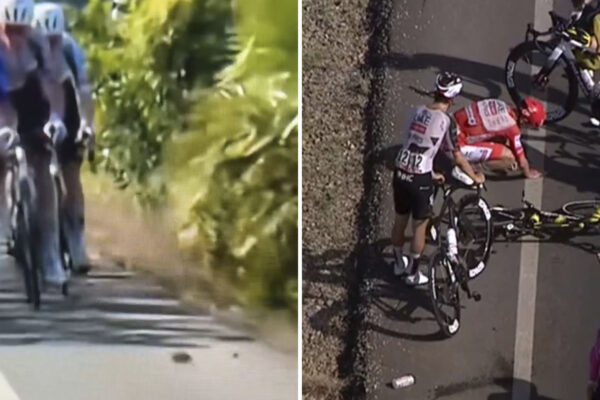 VIDEO | Pád Tadeja Pogačara na Vuelte spôsobil kameň na ceste