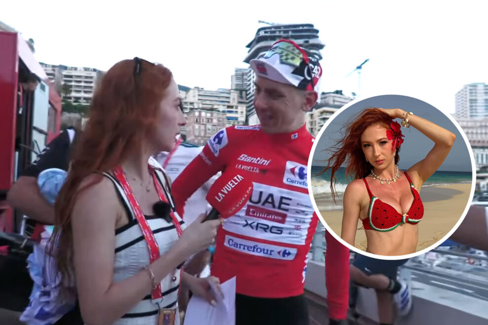 Influencerka obťažovala Tadeja Pogačara po v&iacute;ťazstve na Vuelte. Organiz&aacute;tori čelia ostrej kritike