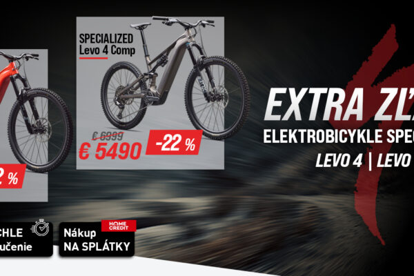 EXTRA ZĽAVY: Ušetrite až 2 000 € na top e-bikoch SPECIALIZED Turbo Levo!