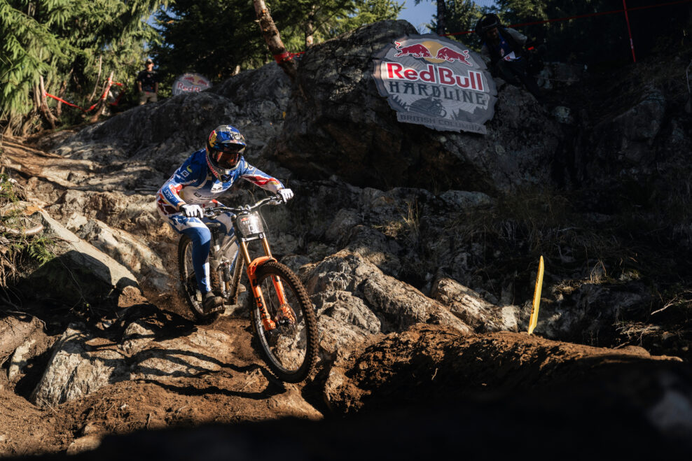 Asa Vermette ovládol aj kanadský Red Bull Hardline. Ako prvý vyhral vo všetkých troch dejiskách