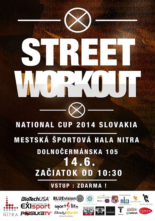 Pozvánka: Majstrovstvá Slovenska v street workoute