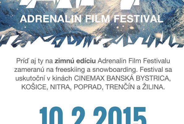 Adrenalin Film Festival už 10.2. aj v Banskej Bystrici, Košiciach, Nitre, Poprade, Trenčíne a Žiline!