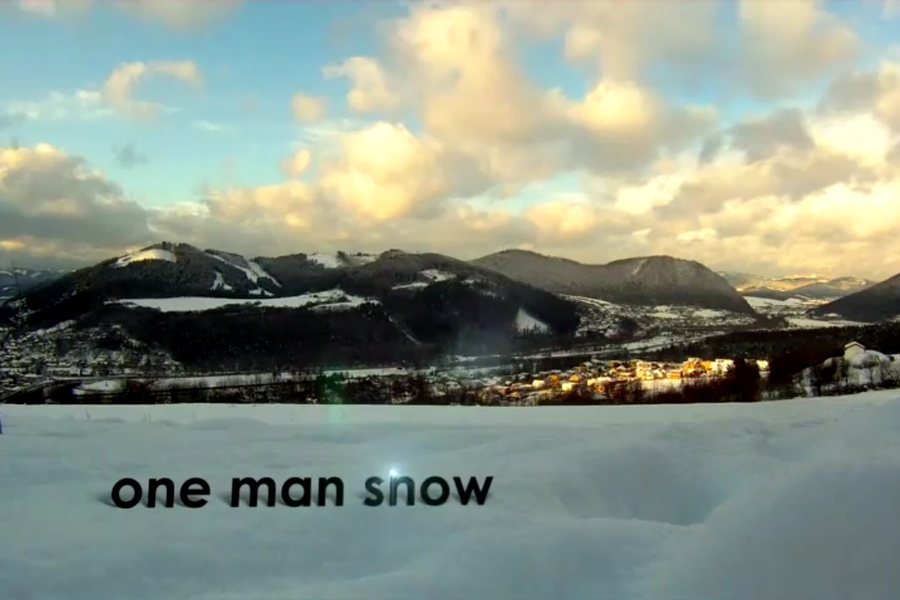 Video: One man snow