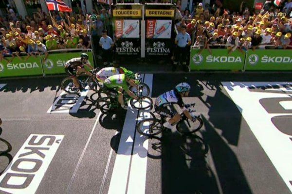 Sagan opäť na pódiu. Pred ním však finišovali Cavendish a Greipel
