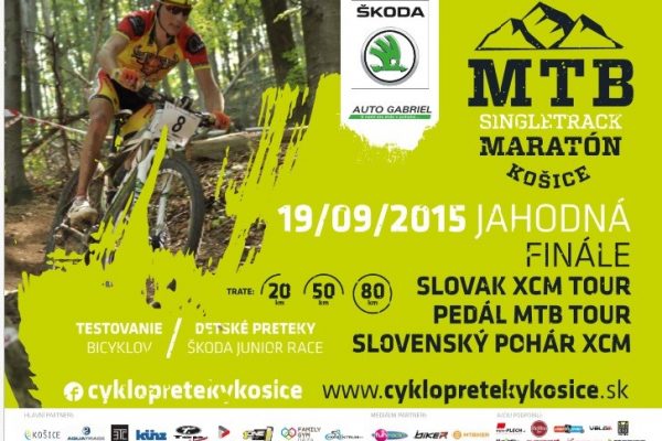 POZVÁNKA – ŠKODA MTB Singletrack maratón Košice – 19.9.2015
