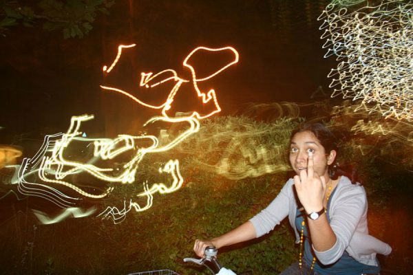 Jazda na bicykli v noci!