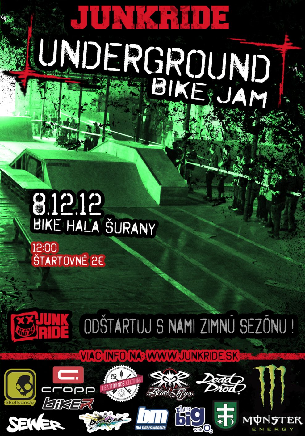 Junkride UNDERGROUND BIKE JAM 2012 už budúci víkend!