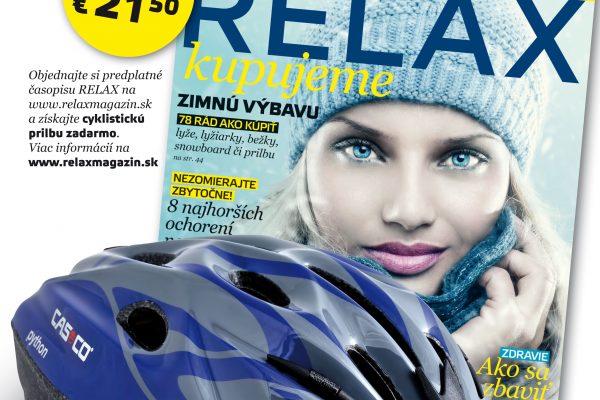 Cyklistická prilba zadarmo s časopisom Relax!