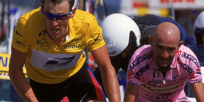 Slávne cyklistické súboje- Armstrong vs Pantani na Mt. Ventoux