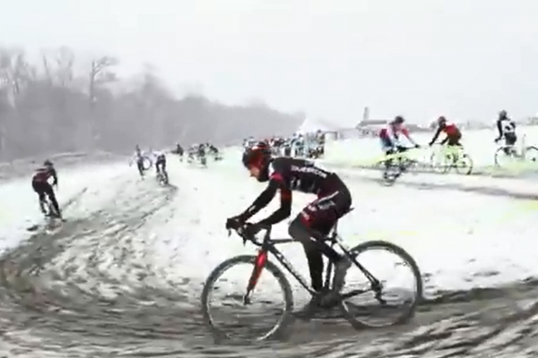 Cyklokrosový šampionát v Quebecku- hardcore na snehu